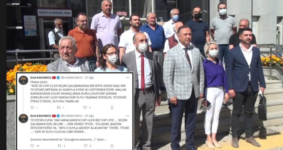 CHP’lilerin taşıdığı suyla abdest alınmaz” diyen AK Partili vekile suç duyurusu