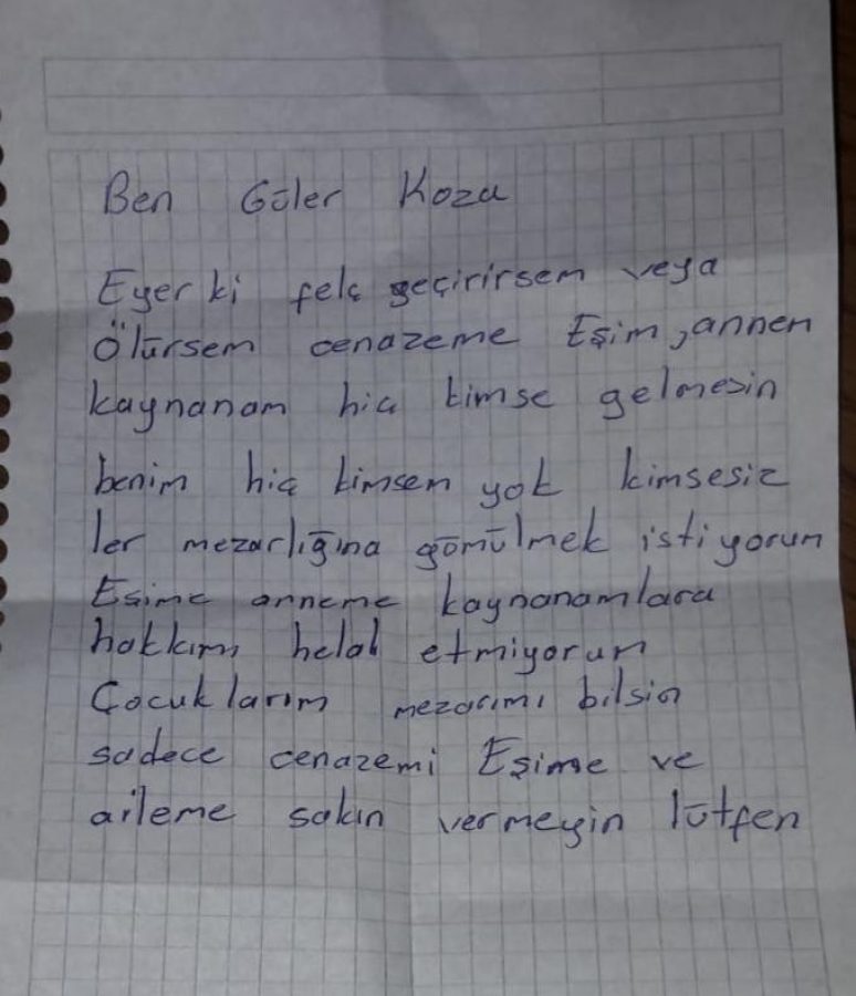 BENİ KİMSESİZLER MEZARLIĞINA GÖMÜN
