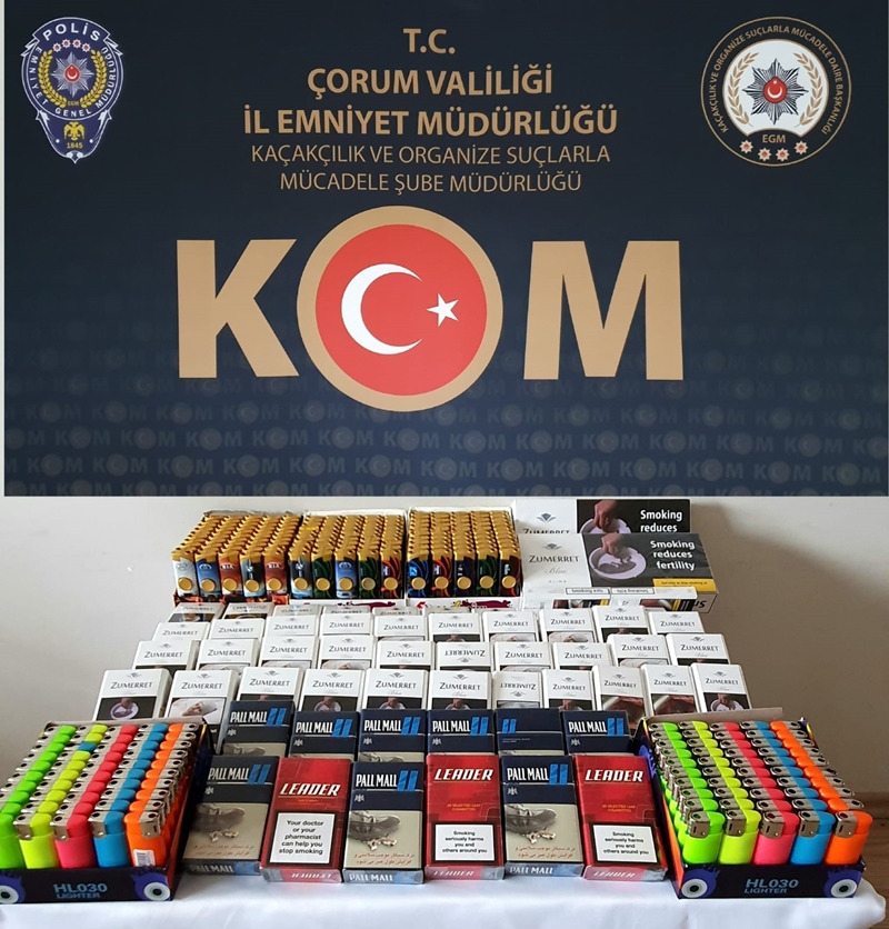 EMNİYETTEN KAÇAK SİGARA OPERASYONU